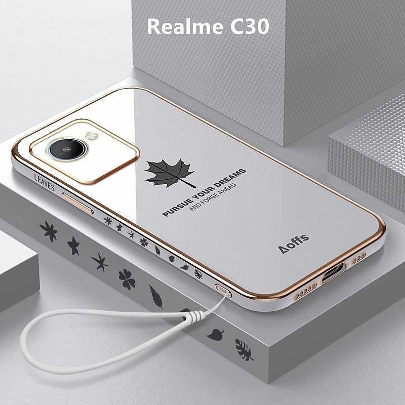 เคส Realme C30 case ลายใบเมเปิ้ล TPU แบบนิ่ม เคสมือถือ เคสโทรศัพท์ Realme C30s