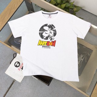 เสื้อยืดแขนสั้น พิมพ์ลาย Dragon Ball Co-Branded Ape-Man Head สําหรับผู้ชาย และผู้หญิง