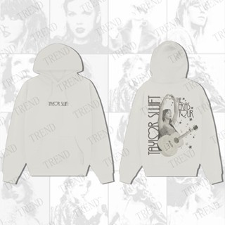 Taylor Swift The Eras Tour หัวใจภาพถ่ายผ้าฝ้ายเสื้อฮู้ดบวกขนาดแฟชั่นวินเทจหลวมพอดีสำหรับผู้ชายและผู้หญิงเสื้อกีฬาฮาราจูกุแฟชั่นถนนแฟชั่น Pullover