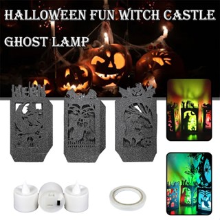 Halloween Lantern with LED Tea Lights Decorative Lights Party Spooky Decorations