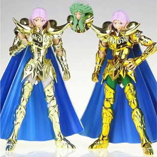 ของเล่นโมเดลฟิกเกอร์ Aries Mu Saint Seiya Myth Cloth EXM พร้อมหัวแตรโลหะ