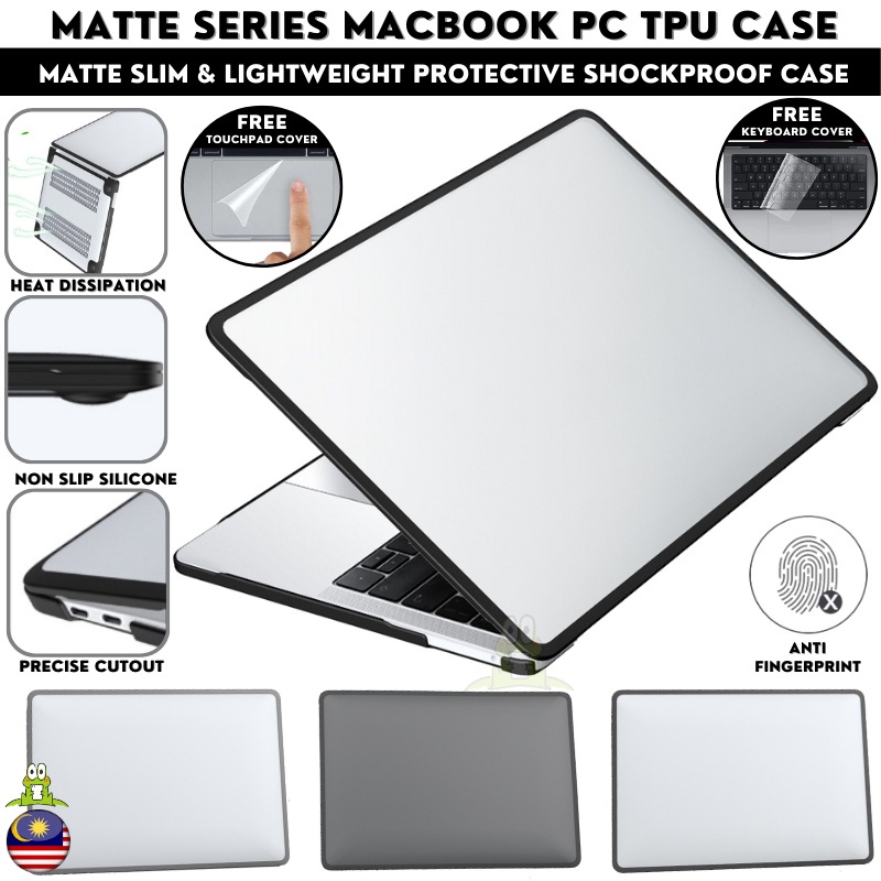 MATTE เคส PC สําหรับ MacBook Pro14 Pro Air 13  M1 A2159 A2251 A2179 A2289 A2338 A2337 A1706 A1932 13.6 M2 15.3 Cover
