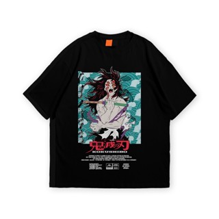 เสื้อยืดแขนสั้นเสื้อยืด พิมพ์ลายอนิเมะ Kokushibo A-24 DEMON SLAYERS-5XL