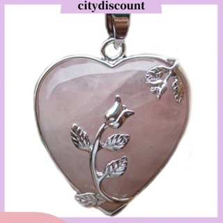 &lt;citydiscount&gt; สร้อยคอ จี้ดอกกุหลาบ ควอตซ์ อัลลอย เครื่องประดับ สําหรับผู้หญิง