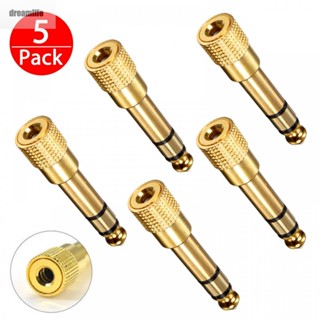 【DREAMLIFE】Headphone Jack Socket Male Jack Plug to 3.5mm Pure Copper 6.35mm Stereo