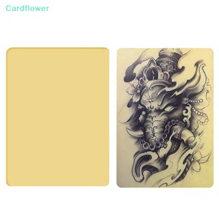 &lt;Cardflower&gt; รอยสักหนังสังเคราะห์ สําหรับฝึกสักถาวร 1 ชิ้น