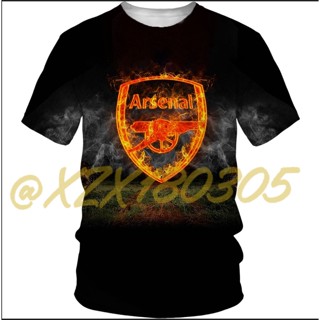 (ทั้งหมดในสต็อก Xzx180305) เสื้อแขนสั้น พิมพ์ลาย Arsenal Premier League 3D แห้งเร็ว คุณภาพสูง 01