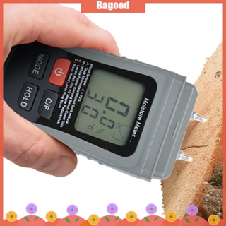 ♪Bagood♪In Stock  Wood Moisture Meter Two Pins Woodworking Moisture Gauge Digital Large LCD Display Accurate for Bamboo/Paper/Cardboard/Wall