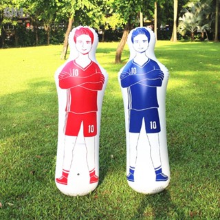 SN4 การฝึกอบรมฟุตบอลเป่าลม Dummy Tumbler Soccer 0.35m PVC Boxing Punching Bag 40x160cm