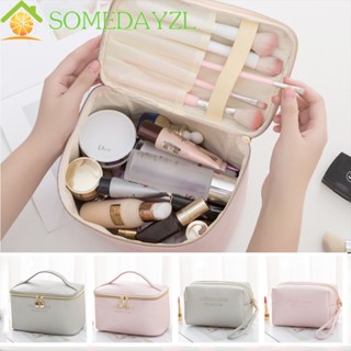 Somedayzl กระเป๋าเครื่องสําอาง แบบใส กันน้ํา 2 สี 1 ชิ้น