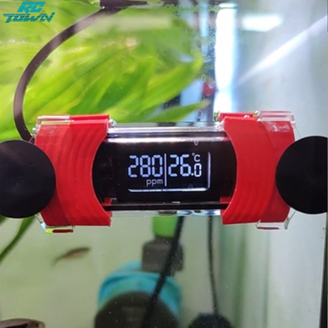 Rctown เครื่องวัดอุณหภูมิตู้ปลา หน้าจอแสดงอุณหภูมิ ความแม่นยําสูง พร้อม Tds ตรวจจับคุณภาพน้ํา พิพิธภัณฑ์สัตว์น้ํา