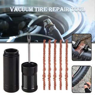 New Bike Tubeless Tire Repair Kit Plug Stopper Rubber Strips Insertion Tools