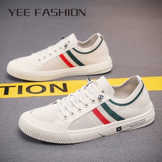 YEE Fashion รองเท้า ผ้าใบผู้ชาย ใส่สบาย สินค้ามาใหม่ แฟชั่น ธรรมดา เป็นที่นิยม ทำงานรองเท้าลำลอง31z072010 High quality Korean Style Comfortable สบาย D95D00H 37Z230910