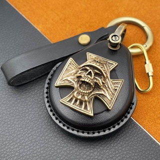 เคสกุญแจรีโมทรถจักรยานยนต์ หนังวัวแท้ สไตล์เรโทร สําหรับ Harley Davidson X48 883 1200