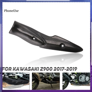 ฝาครอบโทรศัพท์มือถือ คาร์บอนไฟเบอร์ ป้องกันความร้อน สําหรับ Kawasaki Z900 2017-2019