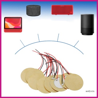 Aod ลวดเชื่อมบัซเซอร์ เซรามิค เพียโซอิเล็กทริก ทองแดง 12 มม. สําหรับเซนเซอร์แรงดัน DIY 10 ชิ้น
