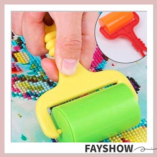 Fay ลูกกลิ้งปักครอสสติตช์คริสตัล รูปหมึก 5D สุ่มสี DIY