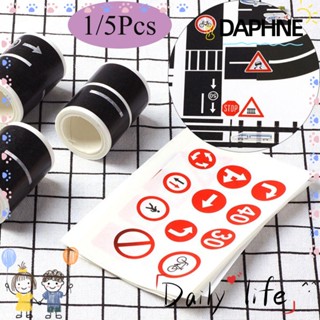 Daphne 1/5 ชิ้น รางรถไฟ ถนน เทปกาว อัจฉริยะ เส้นทาง เครื่องหมาย การศึกษา ถนน ป้าย เครื่องมือ