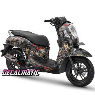 สติกเกอร์ แบบเต็มตัว พร้อมแดชบอร์ด สําหรับ Honda 2012-2023 Jerinx skull