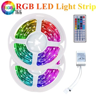 สายไฟ RGB 3528 600LED 10 เมตร พร้อมรีโมตคอนโทรล 44 คีย์ และรีโมตคอนโทรล สําหรับคริสต์มาส ห้องนั่งเล่น ห้องนอน