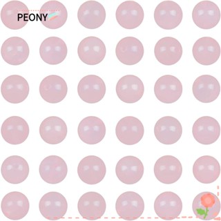 PEONYPAVILION ลูกปัดคริสตัล ทรงกลม สีชมพู สําหรับทําเครื่องประดับ