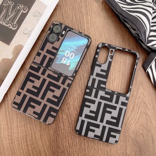 เคสโทรศัพท์มือถือ ฝาพับ 360 องศา สไตล์คลาสสิกย้อนยุค สําหรับ OPPO Find N2 Flip N2Flip