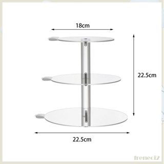 [Freneci2] ชั้นวางคัพเค้ก อะคริลิค 3 ชั้น สําหรับวันครบรอบ งานอีเวนท์ ขนมหวาน