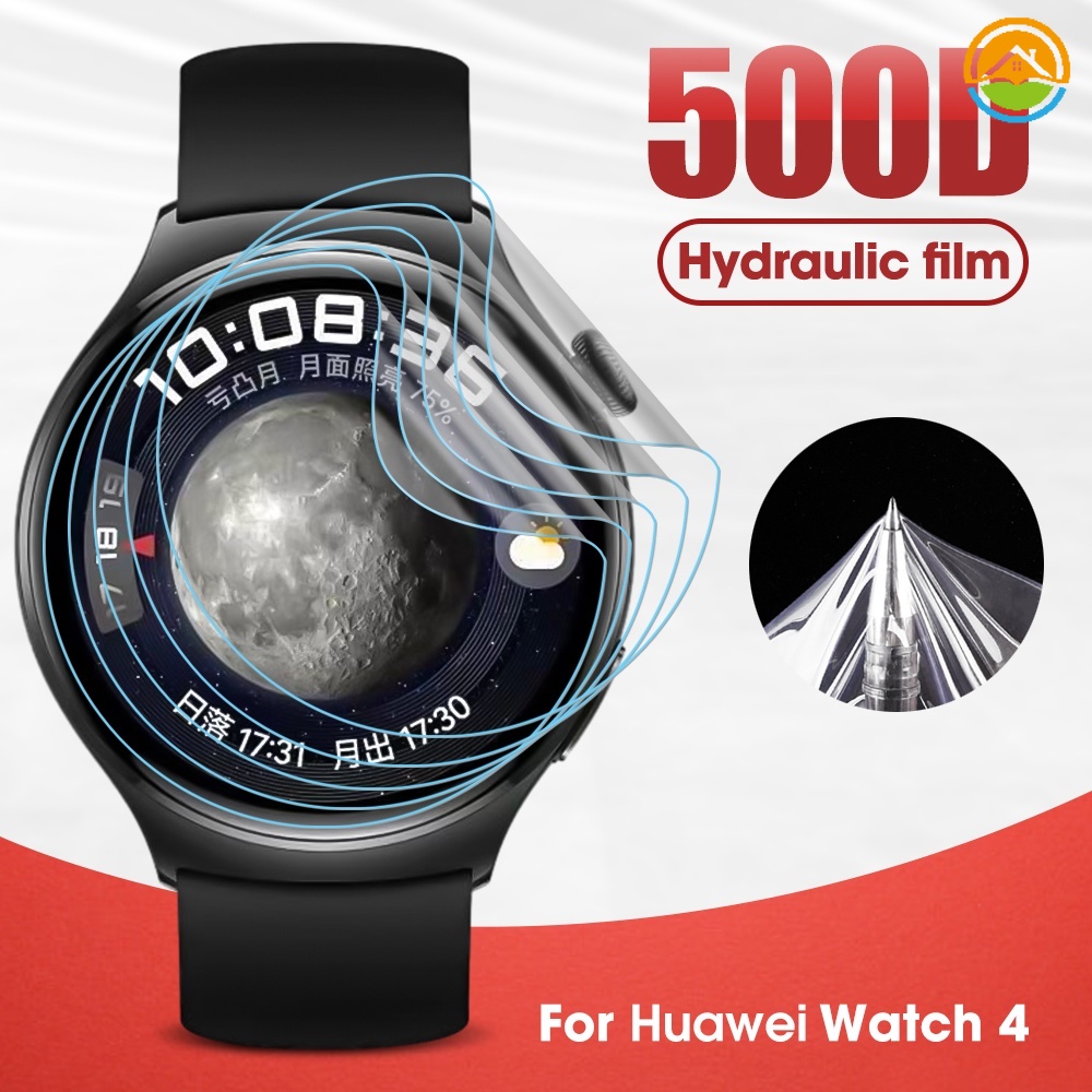 ฟิล์มไฮโดรเจล ป้องกันรอยขีดข่วนหน้าจอ แบบเต็มจอ สําหรับ Huawei Watch 4 Series