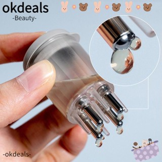 OKDEALS หวีนวดหนังศีรษะ เซรั่มปลูกผม ขนาดเล็ก