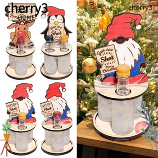 Cherry3 ขาตั้งขวดเหล้า แบบไม้ ขนาดเล็ก น่ารัก สําหรับประดับตกแต่งตู้เสื้อผ้า ปาร์ตี้