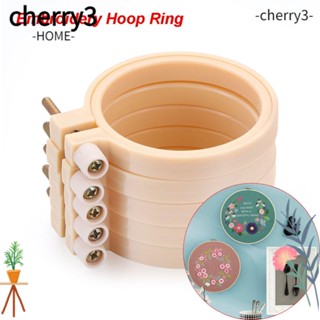 CHERRY3 แหวนห่วงพลาสติก ไม้ไผ่เทียม สไตล์วินเทจ สําหรับเย็บผ้า DIY