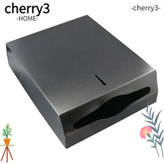 Cherry3 เครื่องจ่ายกระดาษทิชชู่ แบบติดผนัง สเตนเลส สีเงิน พร้อมตัวล็อก สําหรับห้องน้ํา และห้องครัว