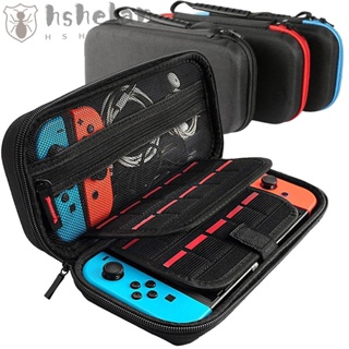 Hshelan กระเป๋าเคส EVA พร้อมตลับเกม 20 เกม แบบเปลี่ยน สําหรับ Nintendo Switch Console Switch OLED Fit AC