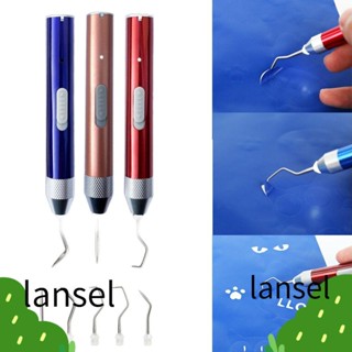 LANSEL ชุดเครื่องมือปากกาแกะสลักไวนิล LED แบบพกพา ชาร์จไฟได้ DIY