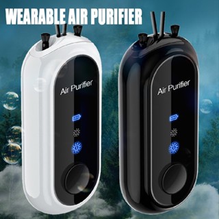 New USB Portable Air Purifier Necklace Wearable Personal Anion Negative Ionizer