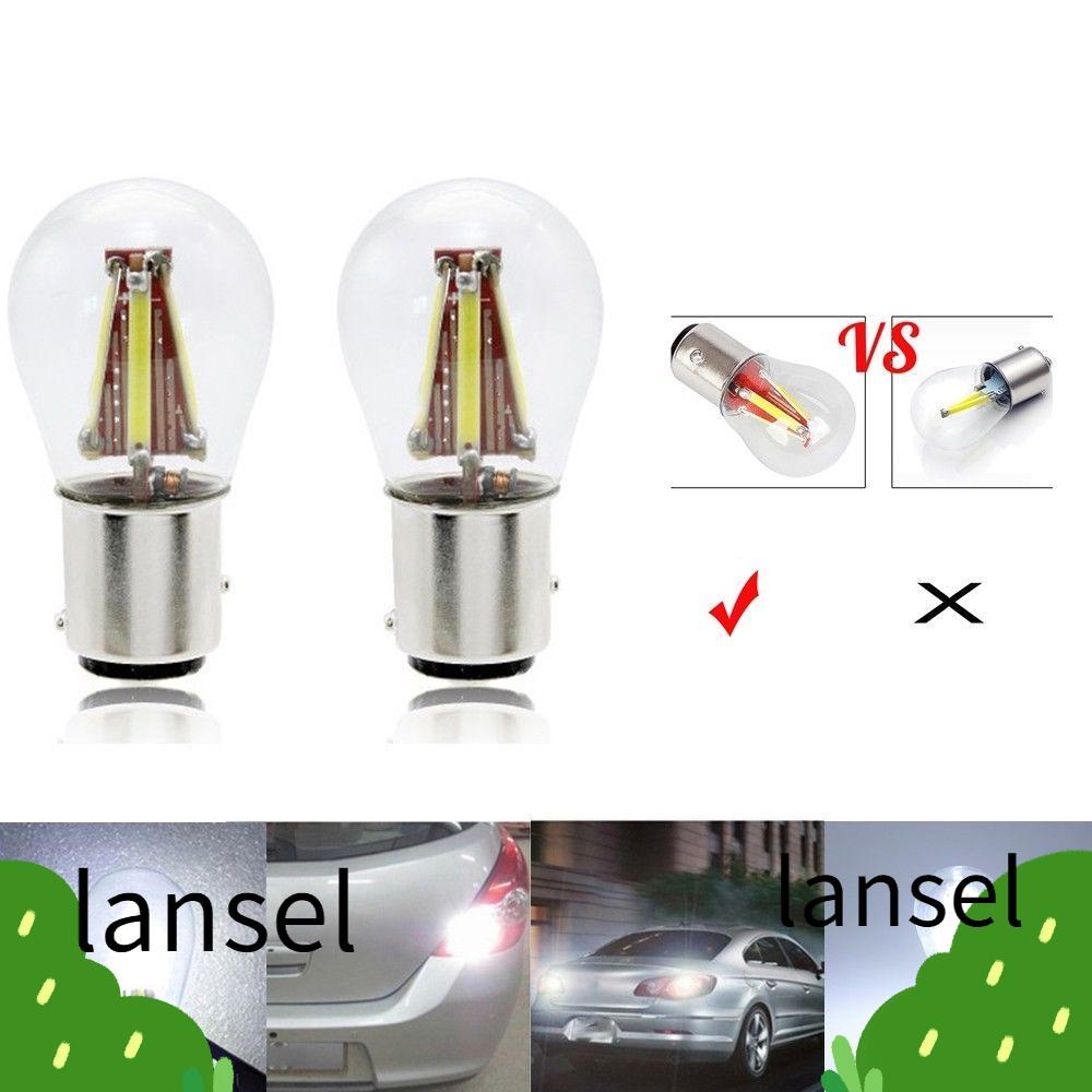 หลอดไฟเบรค12 V Drl Ba 15 S P 21 W 1157 Bay 15 D 21 / 5 W หลอดไฟ Led Cob สําหรับติดรถยนต์
