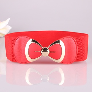 New fashionable belt Korean version ladies belt bow elastic belt waistband manufacturer belt wholesale