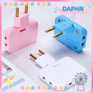 Daphs 3 In 1 ซ็อกเก็ตแปลงปลั๊ก Eu แบบชาร์จเร็ว สําหรับเดินทาง