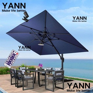 Yann1 โคมไฟร่ม LED พลังงานแสงอาทิตย์ กันน้ํา ชาร์จ USB พร้อมรีโมตคอนโทรล สําหรับตั้งแคมป์ สวน