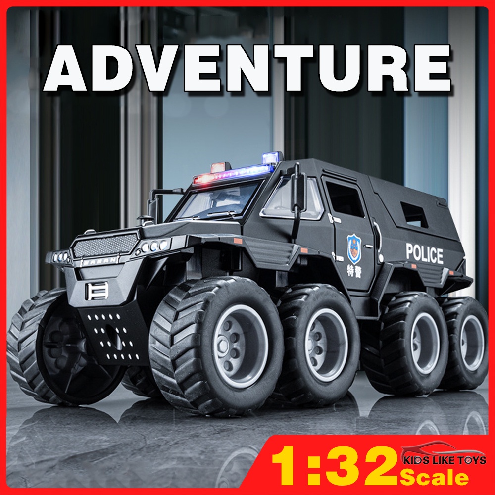 Klt โมเดลรถยนต์ 1:32 Avtoros Shaman 8x8 ของเล่นสําหรับเด็ก