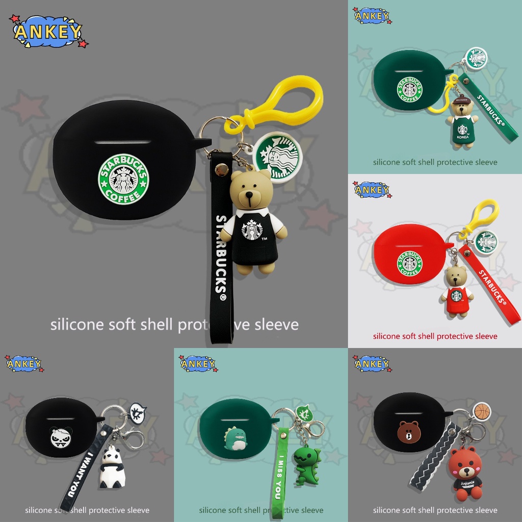 Case for Realme Buds Air5 Earphone Silicone Air 5 Pro Cover Bear Lovely Earbuds Soft Protective Headphone Headset Skin