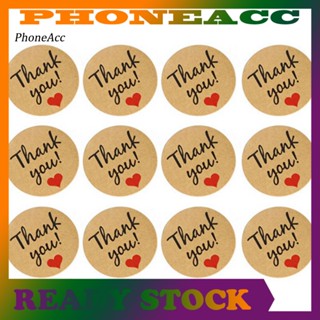 Phoneacc สติกเกอร์ฉลาก ลายตัวอักษร Thank You 120 ชิ้น สําหรับติดของขวัญ งานแต่งงาน