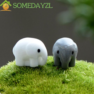 Somedayzl ตุ๊กตาช้าง ขนาดเล็ก สําหรับตกแต่งบ้านตุ๊กตา สวน DIY