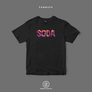 เสื้อยืด พิมพ์ลาย SODA สีดำ (TS00219) #SOdAtee #SOdAPrintinG