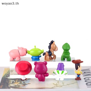 [Woyao] โมเดลฟิกเกอร์ การ์ตูนดิสนีย์ Toy Story สําหรับตกแต่งรถยนต์ 8 ชิ้น ต่อชุด [TH]