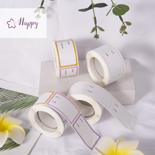 &lt;Happybay&gt; สติกเกอร์ฉลาก มีกาวในตัว ลอกออกได้ สีขาว สําหรับติดตกแต่งตู้เย็น 1 ม้วน