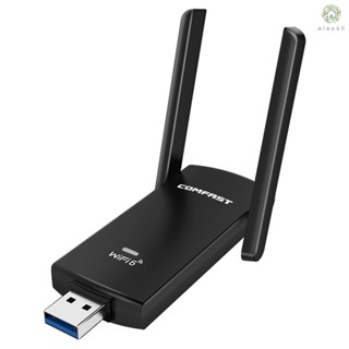 [DZ]COMFAST Cf-953ax อะแดปเตอร์การ์ดเครือข่ายไร้สาย WiFi6 Dual-band USB WiFi สูงสุด 1800Mbps อัตราการส่งสัญญาณ USB3.0