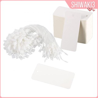 [Shiwaki3] ป้ายแท็กราคา พร้อมเชือกกระดาษ 200 ชิ้น สําหรับแขวนถุงของขวัญ สินค้า เสื้อผ้า ขายปลีก