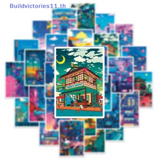 Buildvictories11 สติกเกอร์ ลายกราฟฟิตี้ แนวสตรีท สําหรับตกแต่งกระเป๋าเดินทาง โทรศัพท์มือถือ แท็บเล็ต DIY 50 ชิ้น