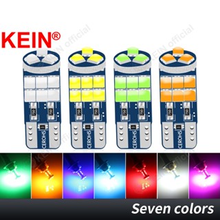 Kein หลอดไฟ Led T10 W5W 194 168 501 15SMD 3030 พร้อมโปรเจคเตอร์ สัญญาณจอดรถ ป้ายทะเบียน ภายใน โดมอ่านหนังสือ แผนที่ ประตู รถจักรยานยนต์ DC12V